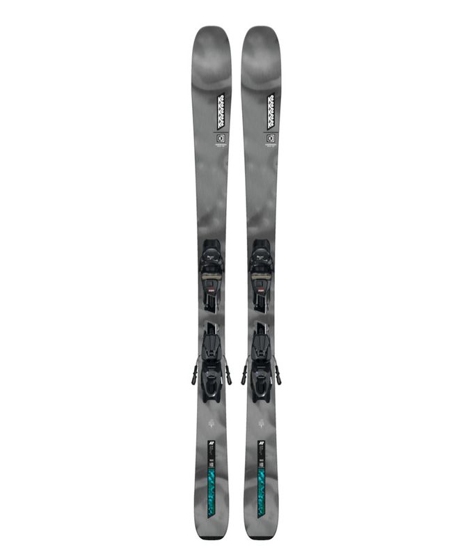 TOPSHEET VIEW OF K2 WOMENS MINDBENDER 85 QUIKCLIK DOWNHILL SKIS FEATURES FORGIVING FEEL AND DURABLE…