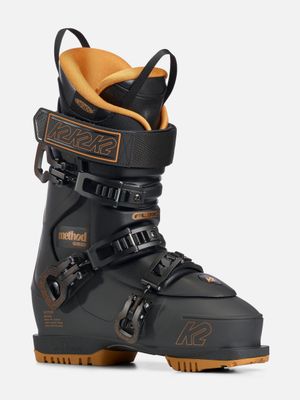 K2 UNISEX METHOD DOWNHILL SKI BOOT 26 FRONT VIEW OF K2 UNISEX METHOD DOWNHILL SKI BOOT FEATURES FORGIVING FLEX, CUSTOMIZABLE FIT, AND GRE…