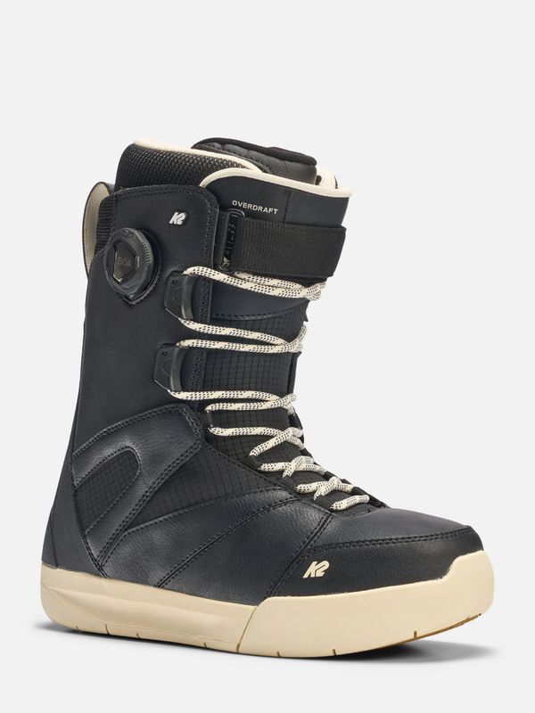 FRONT VIEW OF K2 MENS OVERDRAFT SNOWBOARD BOOTS FEATURES ULTIMATE IMPACT ABSORPTION AND ELIMINATED …