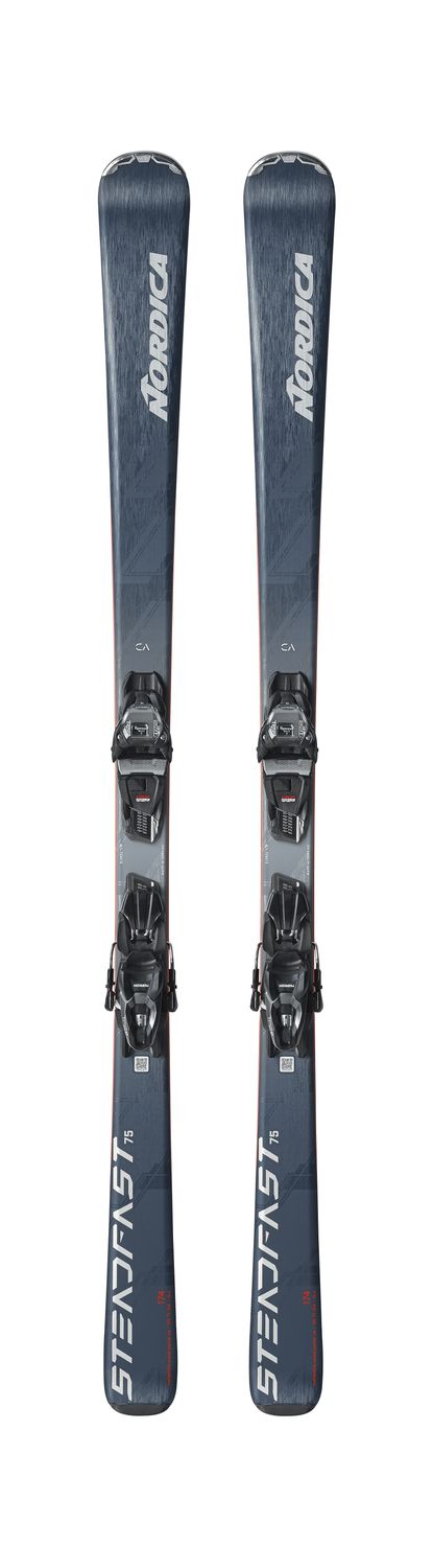 MAIN IMAGE OF NORDICA MENS STEADFAST 75 TP2 COMPACT 10 FDT DOWNHILL SKIS IN MIDNIGHT BLUE/ANTHRACIT…