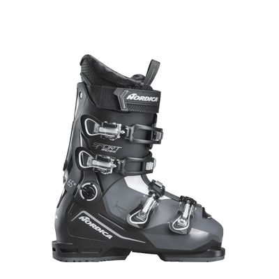 RIGHT VIEW OF NORDICA WOMENS SPORTMACHINE 3 65 DOWNHILL SKI BOOT FEATURES WIDER FIT FOR COMFORT AND…