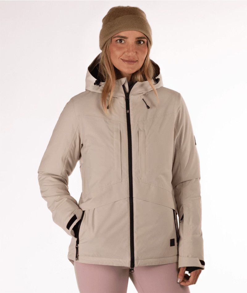 MAIN IMAGE OF BOULDER GEAR WOMENS WHIMSICAL WINTER JACKET IN SANDSTONE XS WITH ALPINE-INSPIRED DESI…