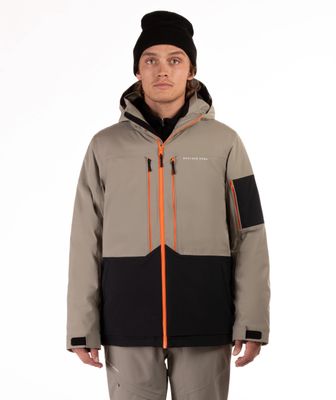 FRONT VIEW OF BOULDER GEAR MENS TREMOR WINTER JACKET FEATURES DETACHABLE HOOD AND BREATHABLE WATERP…