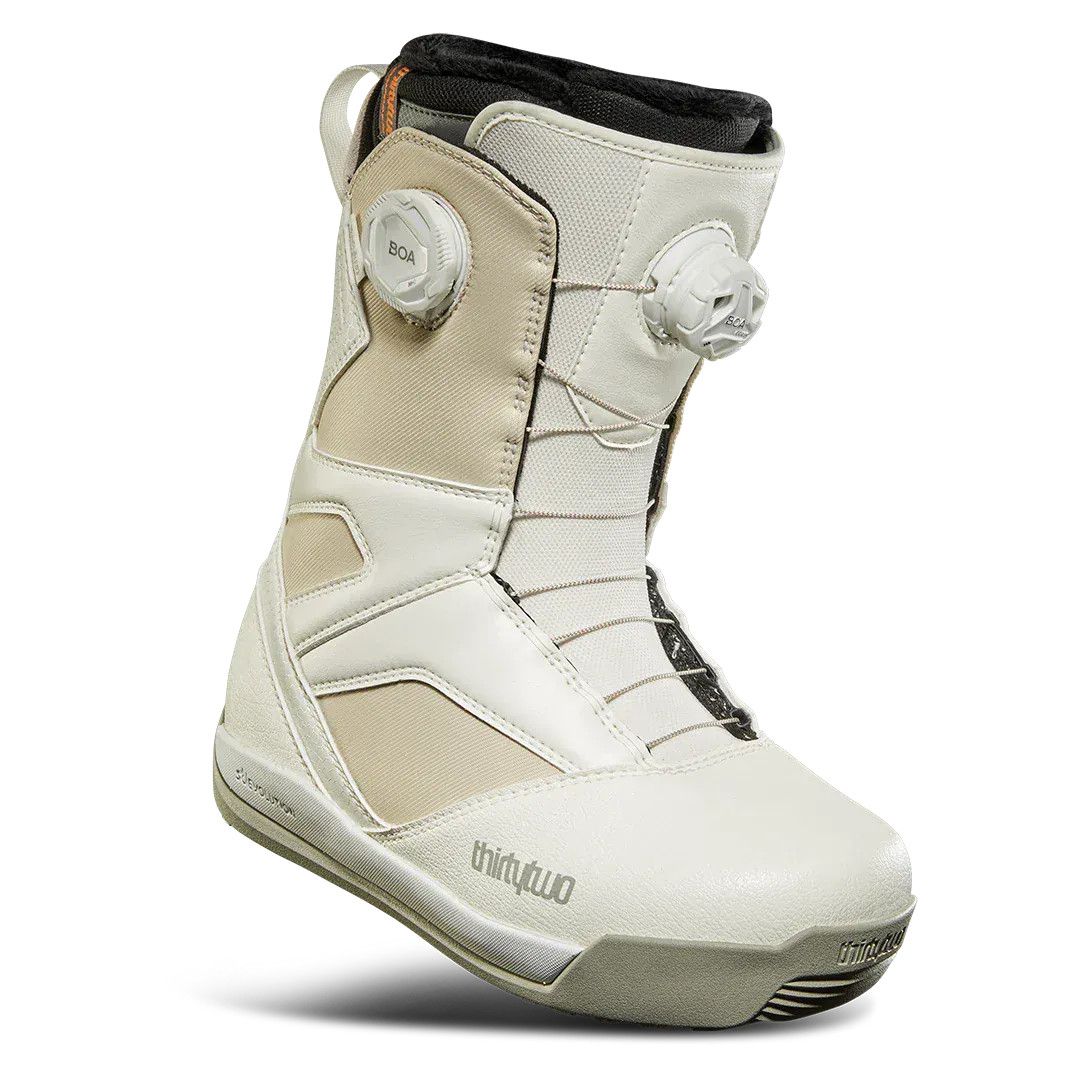 MAIN IMAGE OF THIRTY TWO WOMENS STW DOUBLE BOA SNOWBOARD BOOTS IN CREME 8 WITH SOFT FLEX AND BOA FI…