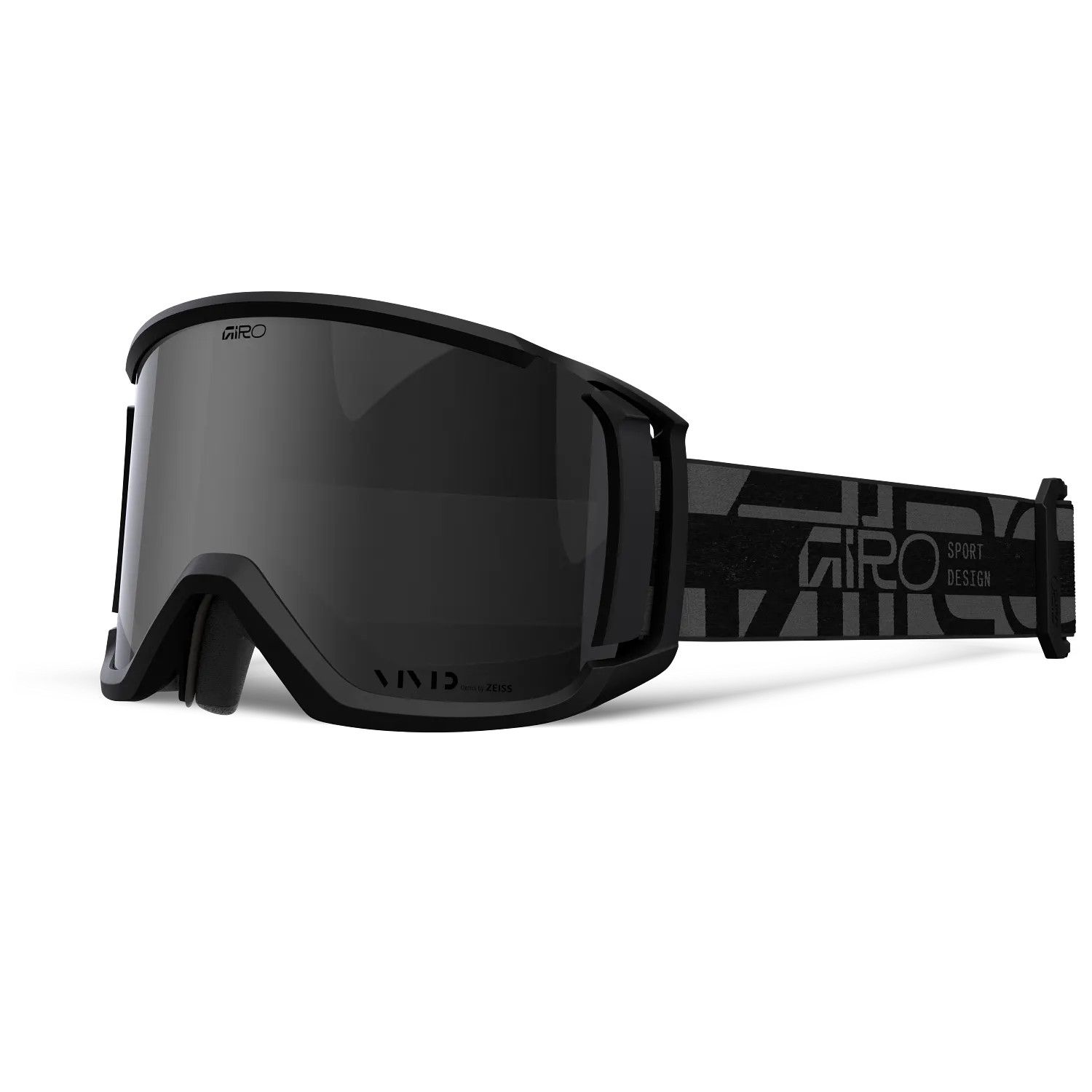 MAIN IMAGE OF GIRO UNISEX REVOLT GOGGLES IN BLACK BURST VIVID JET BLACK/CLEAR WITH ANTI FOG COATING…