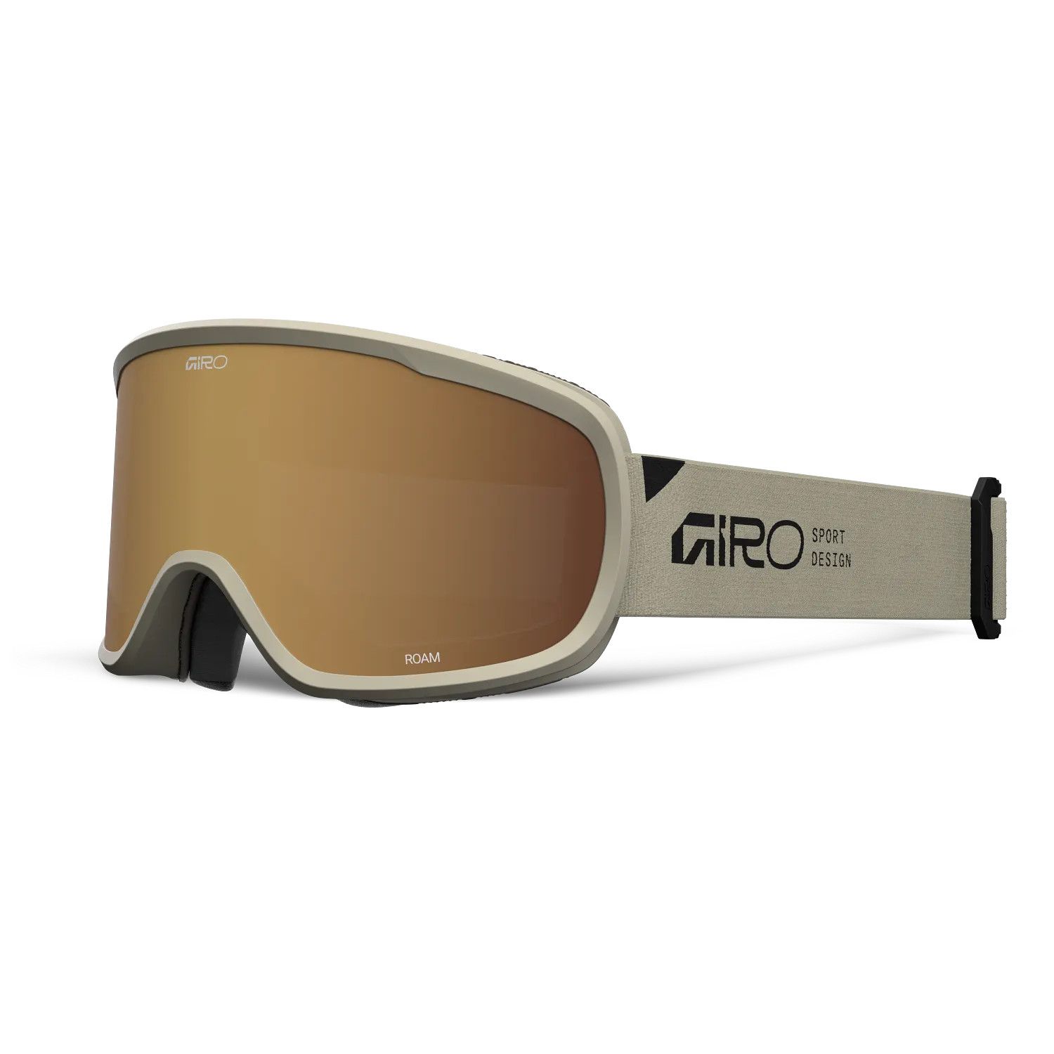MAIN IMAGE OF GIRO UNISEX ROAM GOGGLES IN TAN STACKED AMBER GOLD/YELLOW WITH DOUBLE LAYER FACE FOAM…