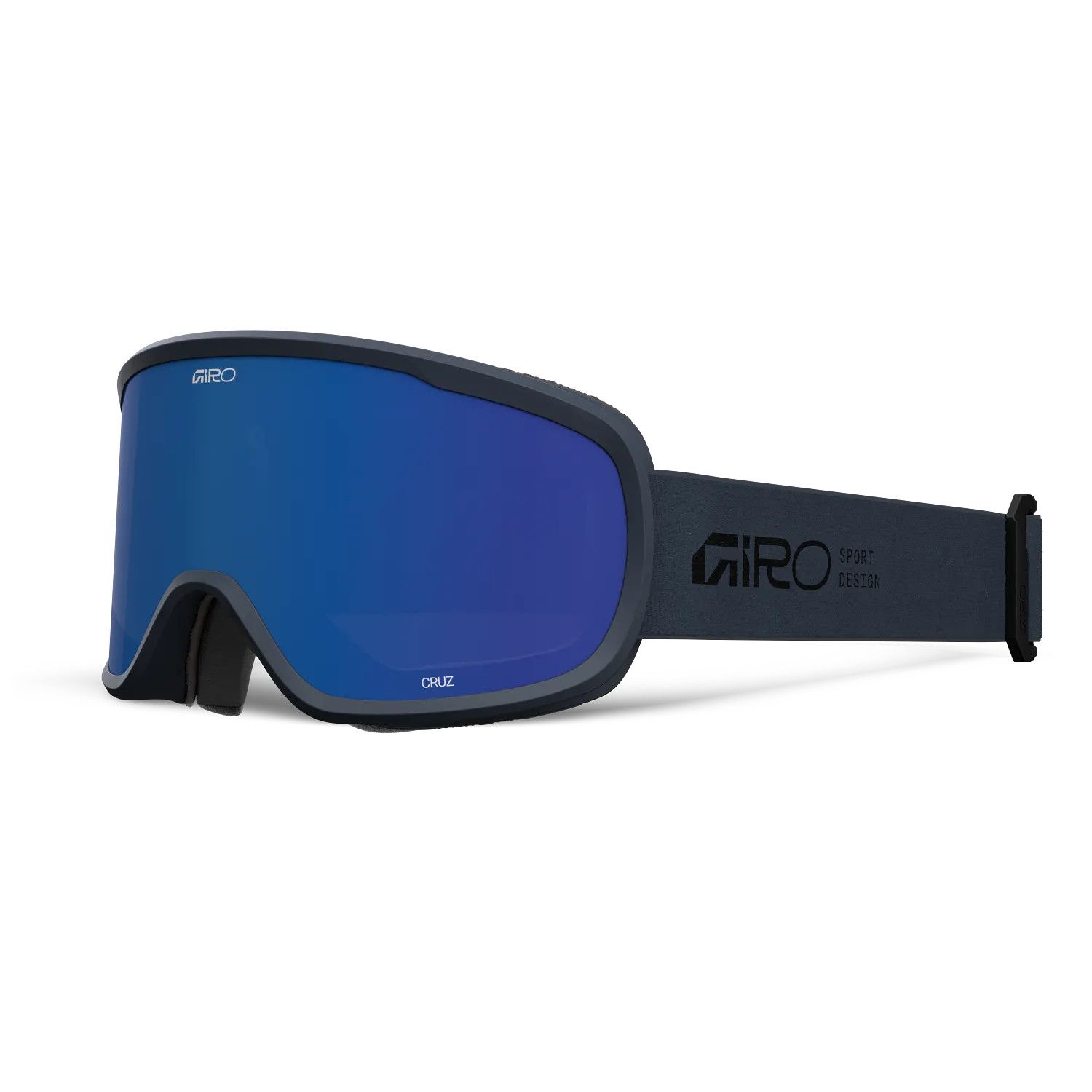 MAIN IMAGE OF GIRO UNISEX CRUZ GOGGLES IN BLUE STACKED GREY COBALT WITH DOUBLE LAYER FACE FOAM FOR …