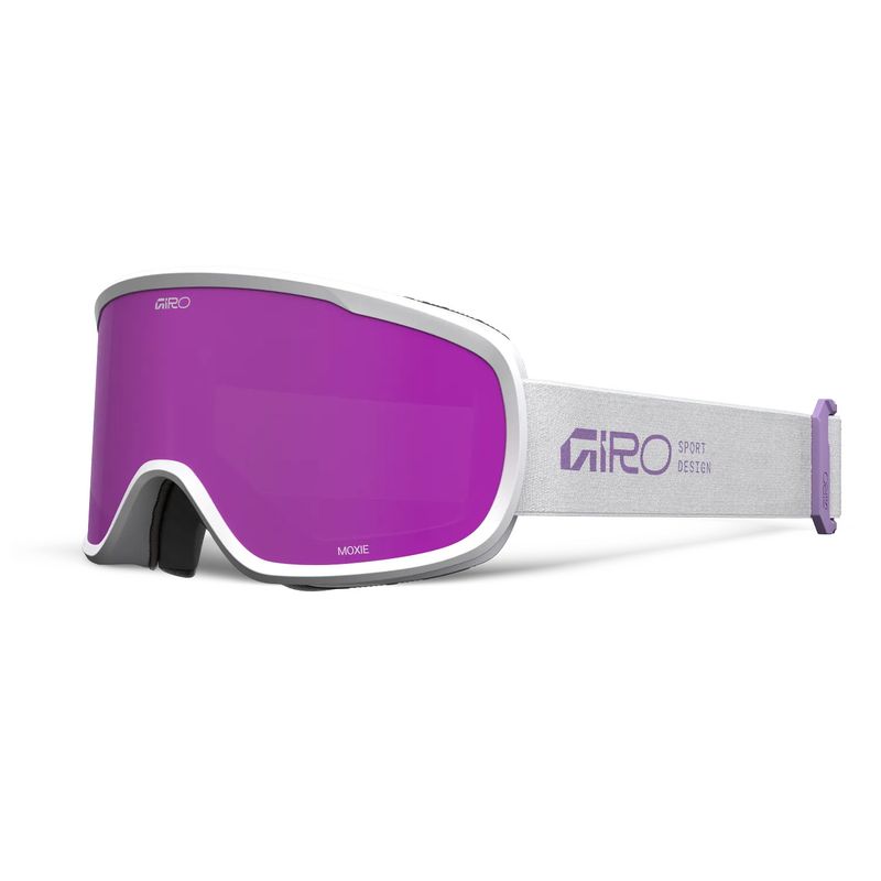 FRONT VIEW OF GIRO WOMENS MOXIE GOGGLES FEATURES DOUBLE LAYER FACE FOAM FOR A SOFT FEEL, ANTI-FOG C…