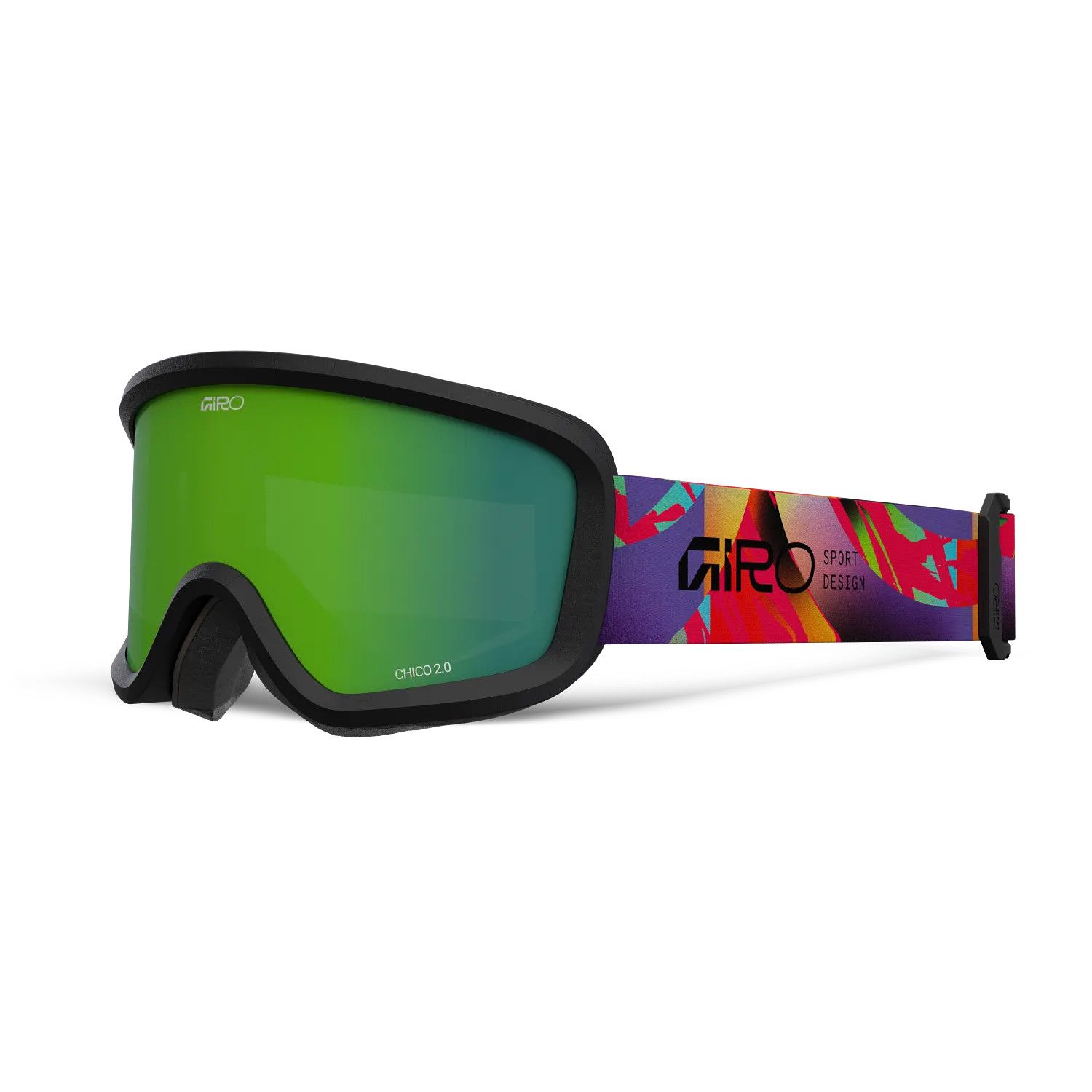 MAIN IMAGE OF GIRO YOUTH CHICO 2.0 GOGGLES IN MULTICOLOR FLOW LODEN GREEN WITH DUAL LAYER FACE FOAM…