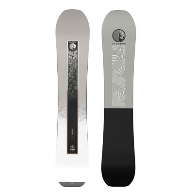 GRAPHIC VIEW OF SALOMON MENS SIGHT SNOWBOARD FEATURES ENHANCED TURNING SENSATION AND TAPERED DIRECT…
