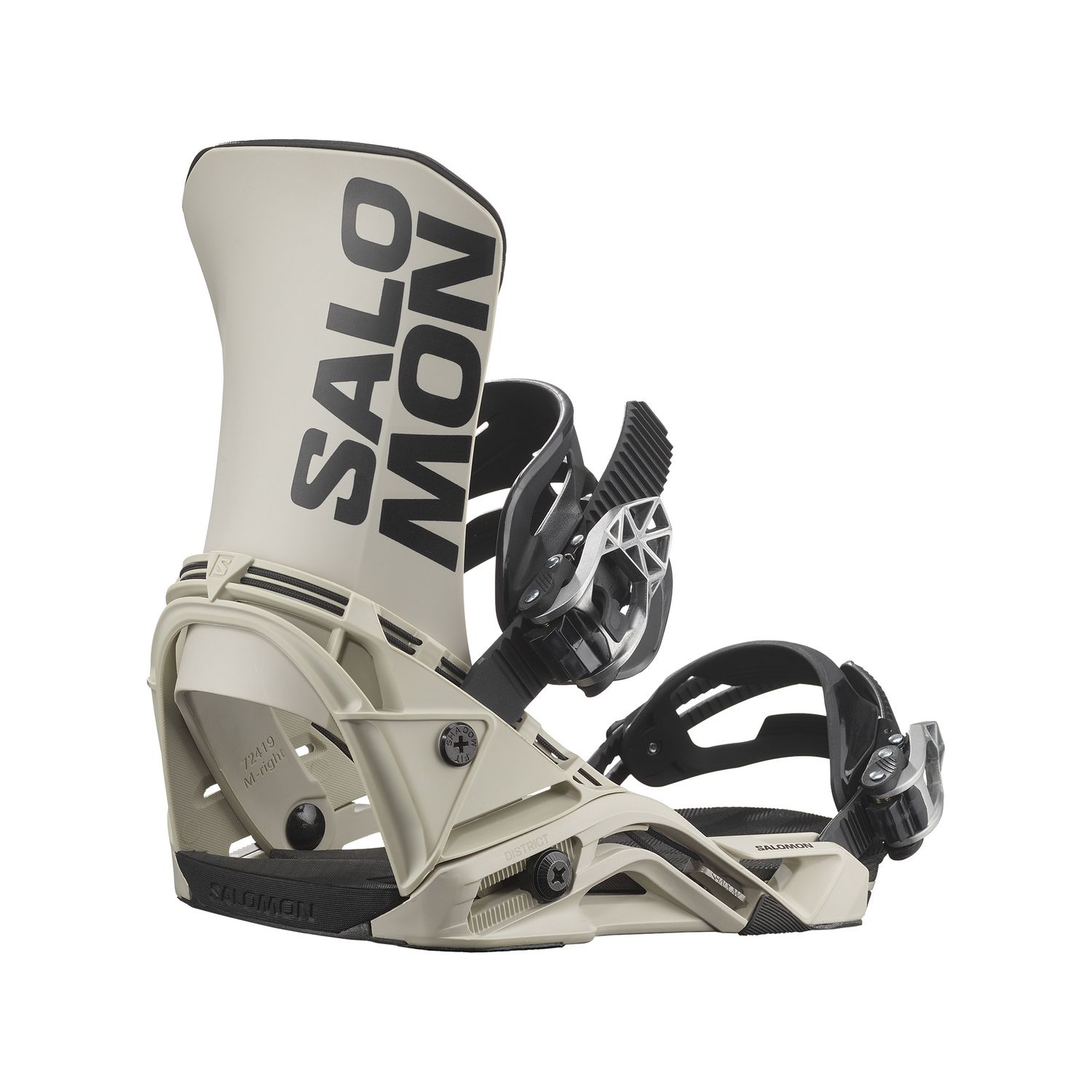 MAIN IMAGE OF SALOMON MENS DISTRICT SNOWBOARD BINDING IN RAINY DAY MEDIUM WITH MEDIUM FLEX AND ENER…