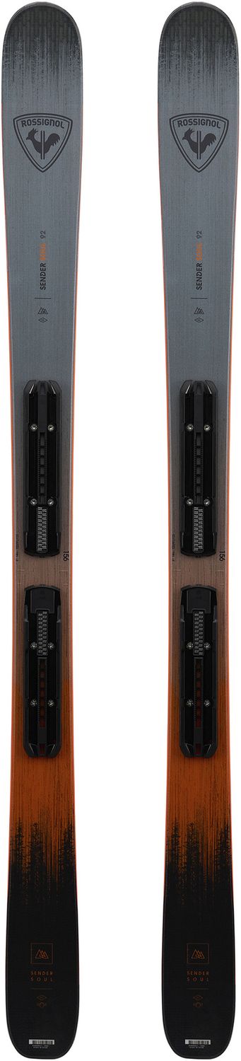 MAIN IMAGE OF ROSSIGNOL MENS SENDER SOUL 92 W/ XP11 GW DOWNHILL SKIS IN BLUE GREY/ORANGE/BLACK 156 …