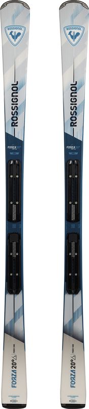 TOPSHEET VIEW OF ROSSIGNOL MENS FORZA 20° FG W/ XP10 GW DOWNHILL SKIS FEATURES MAX DURABILITY AND C…