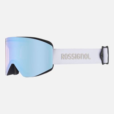 FRONT VIEW OF ROSSIGNOL UNISEX OTAVA GOGGLES FEATURES PREMIUM ANTI-FOG FOR CLARITY AND UV SUN PROTE…