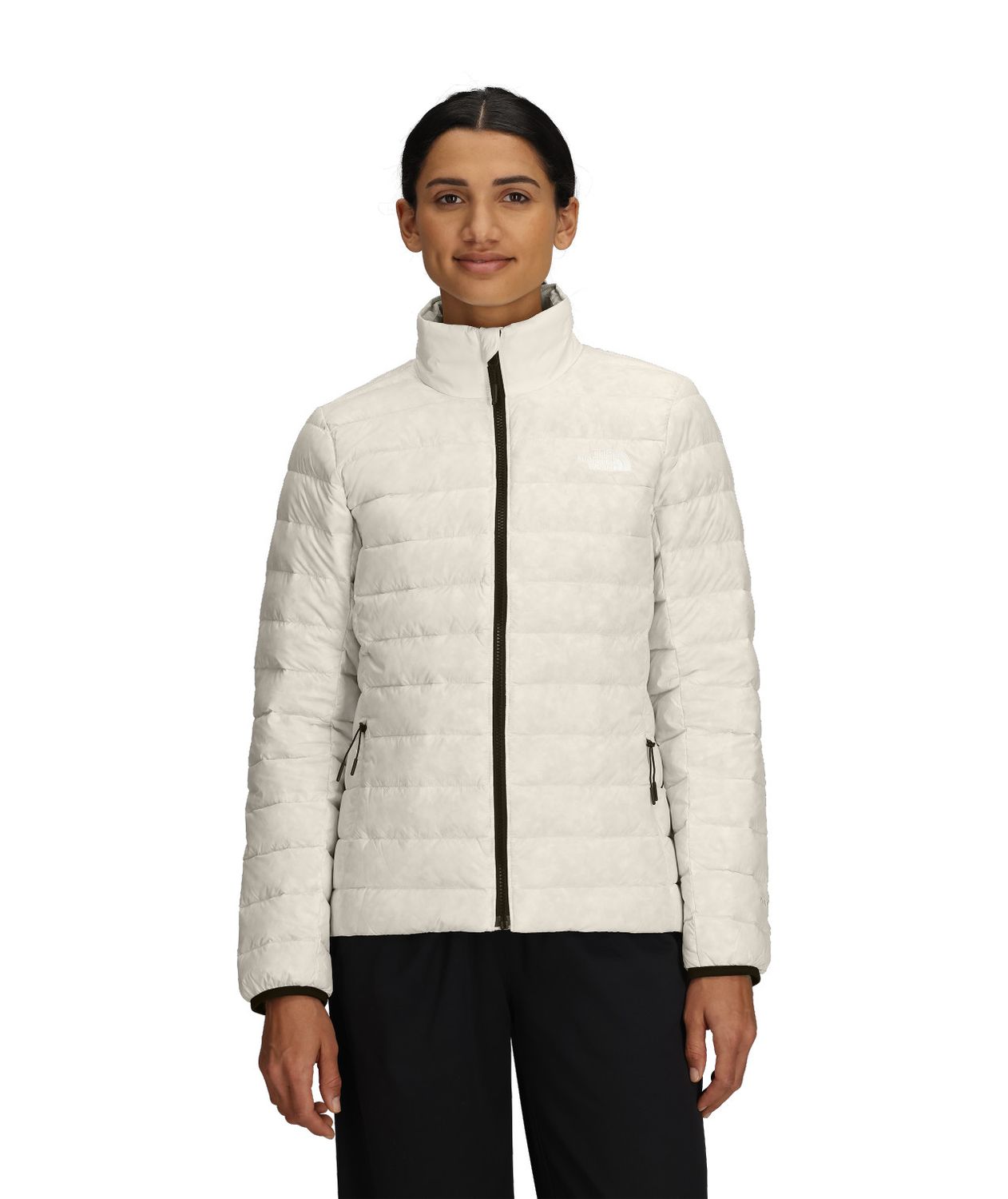 THE NORTH FACE WOMENS CLASSIC DOWN WINTER JACKET, Color: WHITE DUNE, Size: XS