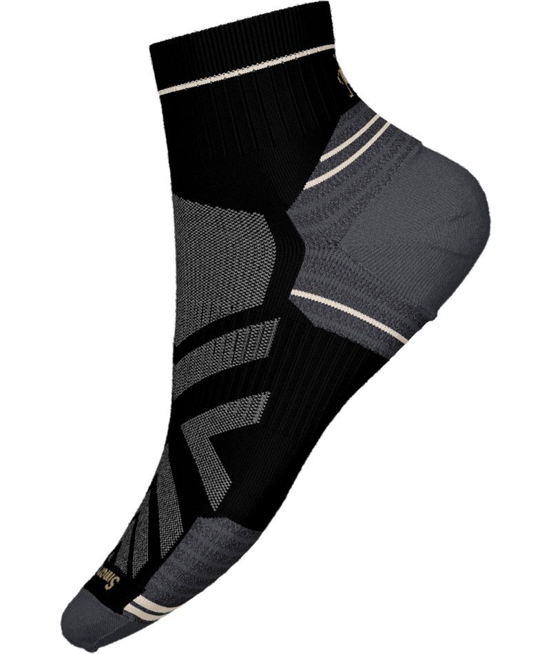 SMARTWOOL MENS HIKE TARGETED CUSHION ANKLE SOCKS, Color: BLACK, Size: LARGE