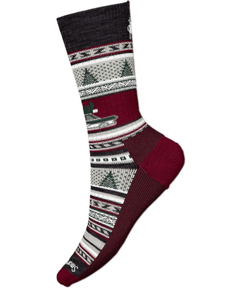 SMARTWOOL UNISEX EVERYDAY SAY IT AIN&#39;T SNOW CREW SOCKS 25, Color: CHARCOAL, Size: MEDIUM