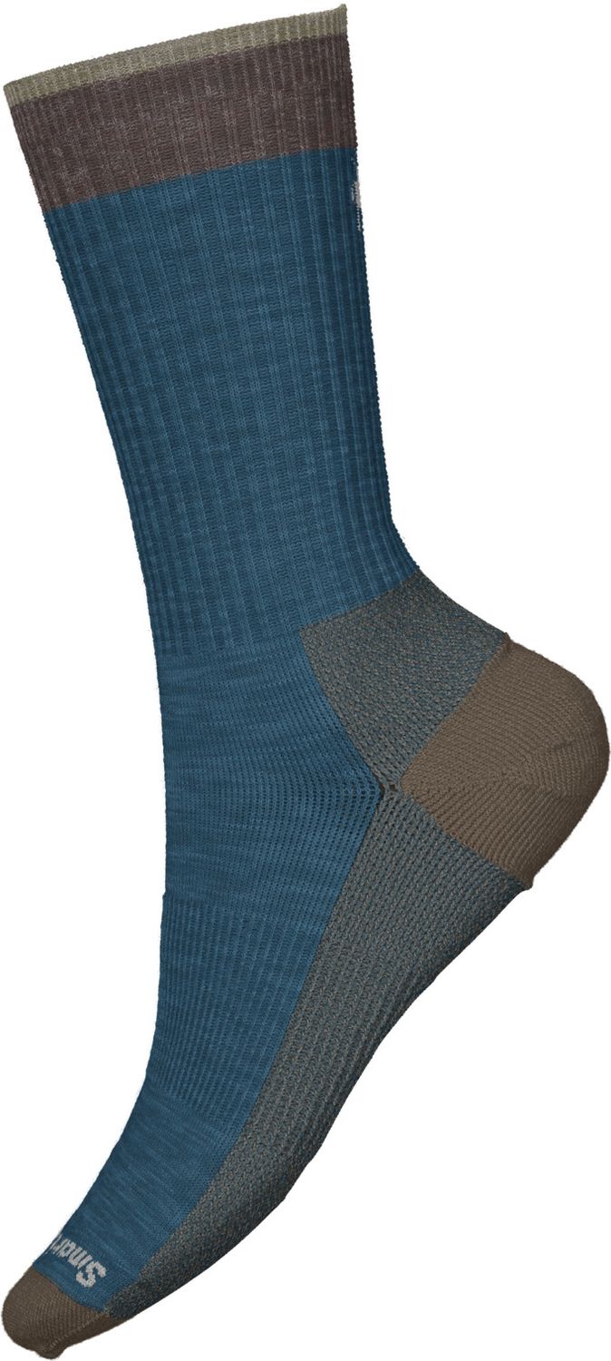 SMARTWOOL UNISEX EVERYDAY ROLLINSVILLE CREW SOCKS 25, Color: TAUPE, Size: MEDIUM