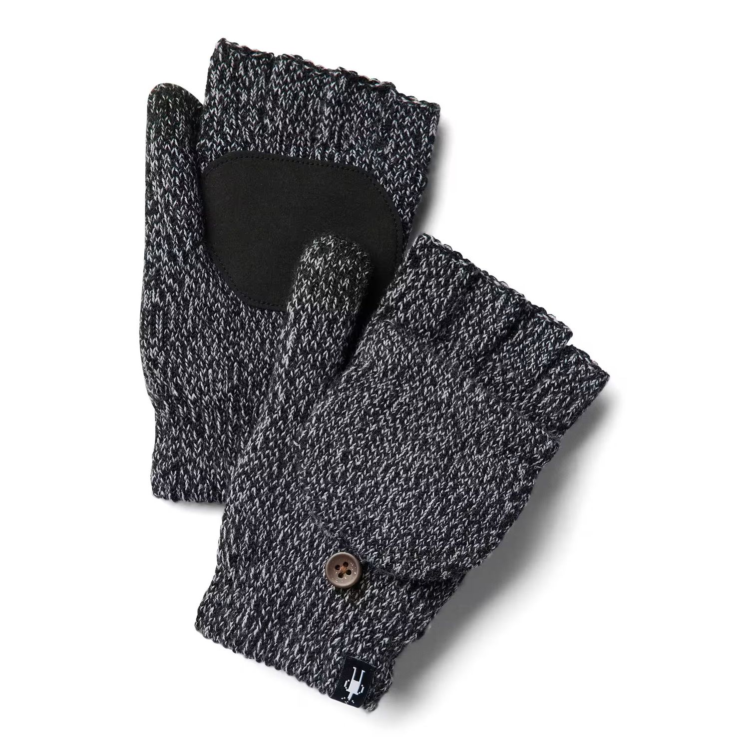 SMARTWOOL UNISEX COZY GRIP FLIP MITTEN 26, Color: BLACK, Size: S/M