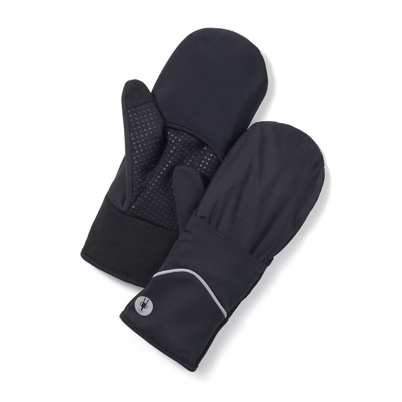 PALM &amp; BACK OF HAND VIEW OF SMARTWOOL UNISEX ACTIVE FLEECE WIND MITTEN FEATURES TOUCHSCREEN-COMPATI…