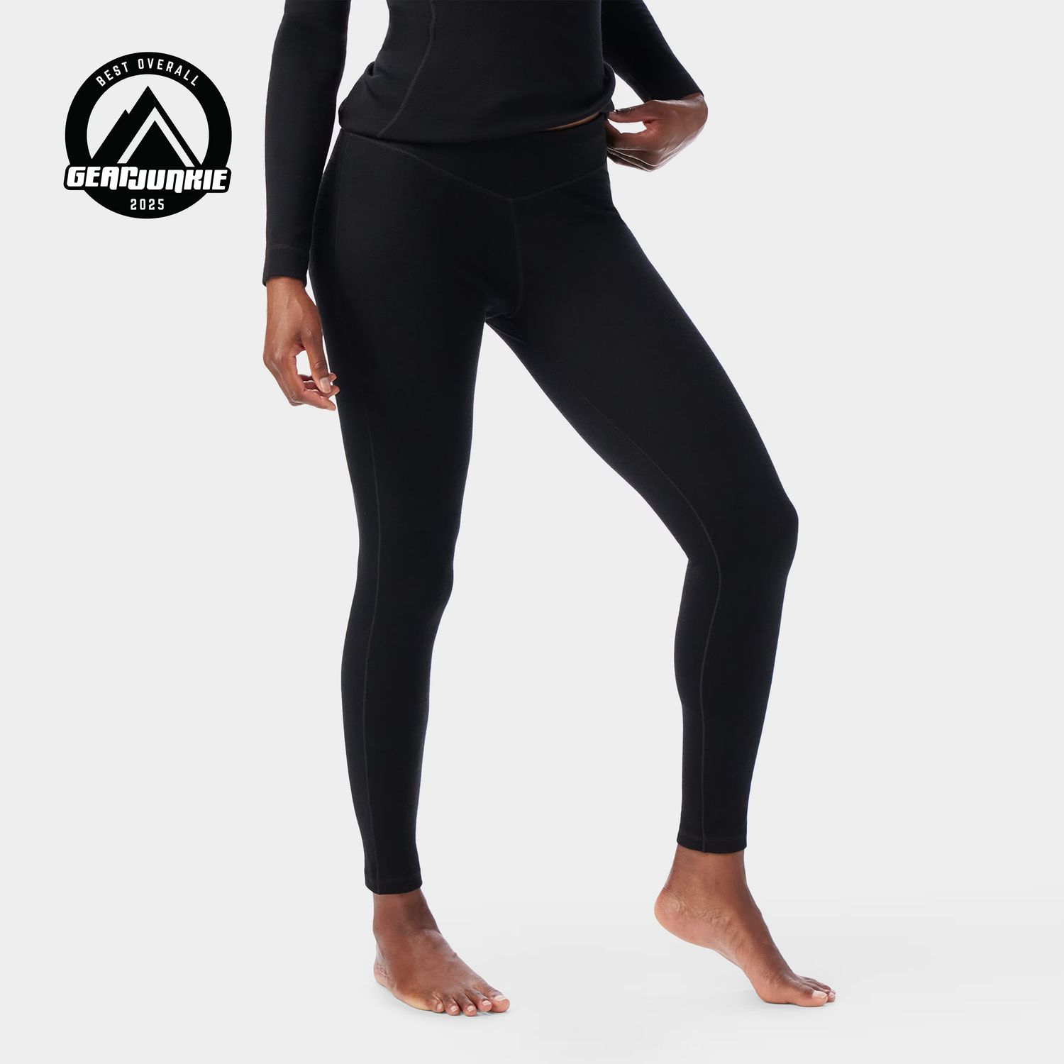 MAIN IMAGE OF SMARTWOOL WOMENS CLASSIC THERMAL MERINO BASELAYER BOTTOM IN BLACK XS WITH ODOR RESIST…