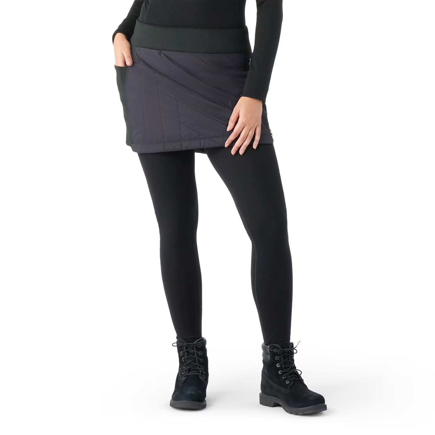 MAIN IMAGE OF SMARTWOOL WOMENS SMARTLOFT SKIRT IN BLACK XS WITH LIGHTWEIGHT PACKABLE WARMTH AND WAT…