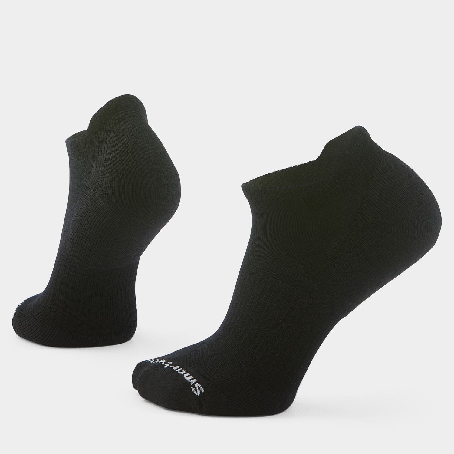 MAIN IMAGE OF SMARTWOOL UNISEX EVERYDAY ATHLETIC LOW ANKLE SOCKS IN BLACK MEDIUM WITH ADDED DURABIL…