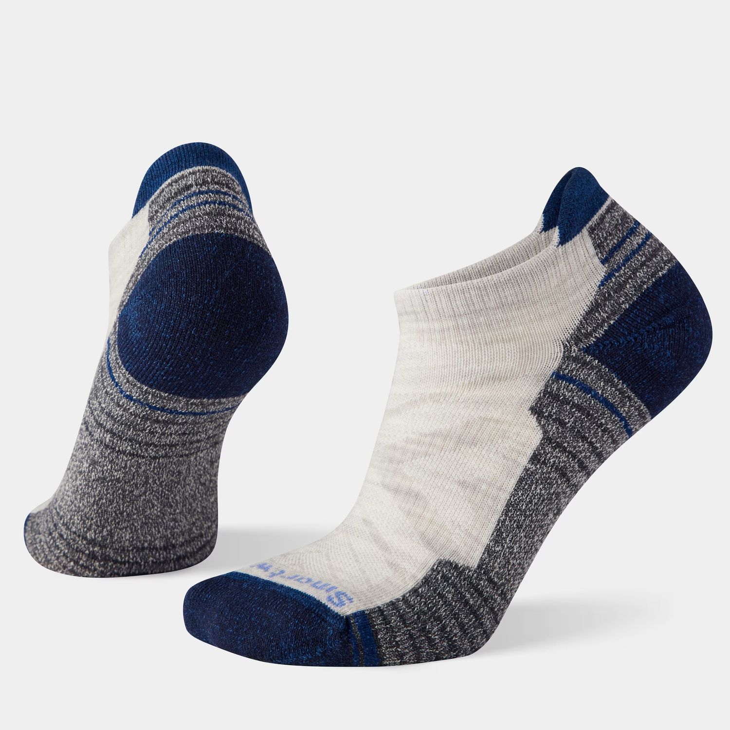 MAIN IMAGE OF SMARTWOOL WOMENS HIKE LIGHT CUSHION LOW ANKLE SOCKS IN ASH SMALL WITH ENHANCED DURABI…