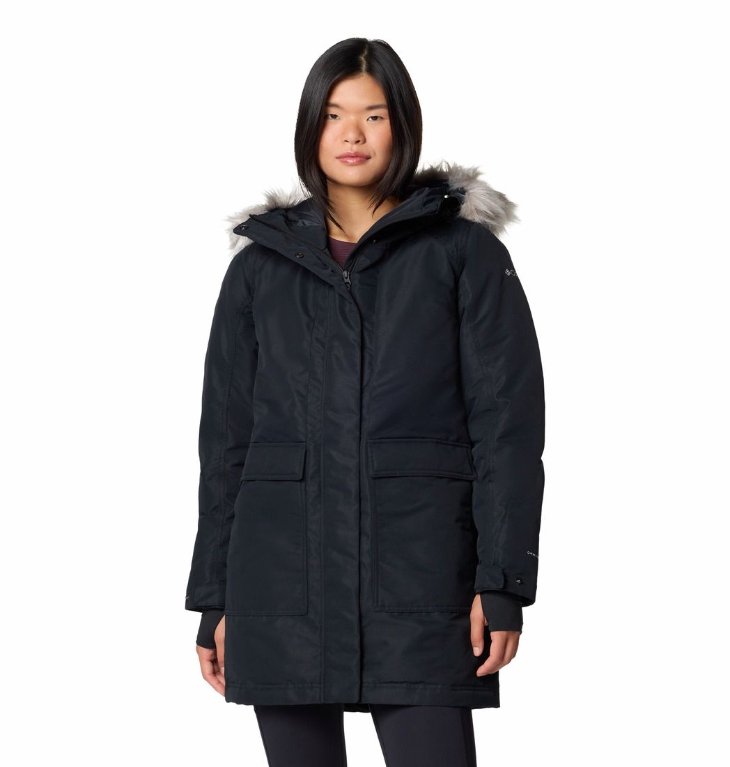 COLUMBIA WOMENS LITTLE SI™ II INSULATED PARKA WINTER JACKET 25, Color: BLACK, Size: XS