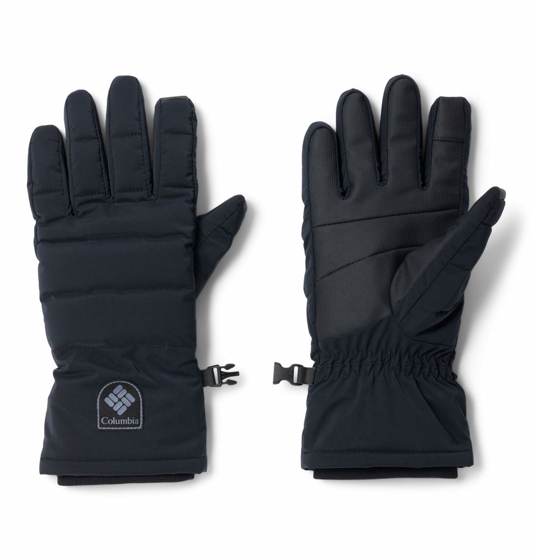 COLUMBIA WOMENS SNOW DIVA II GLOVE 26, Color: BLACK DOBBY, Size: XS