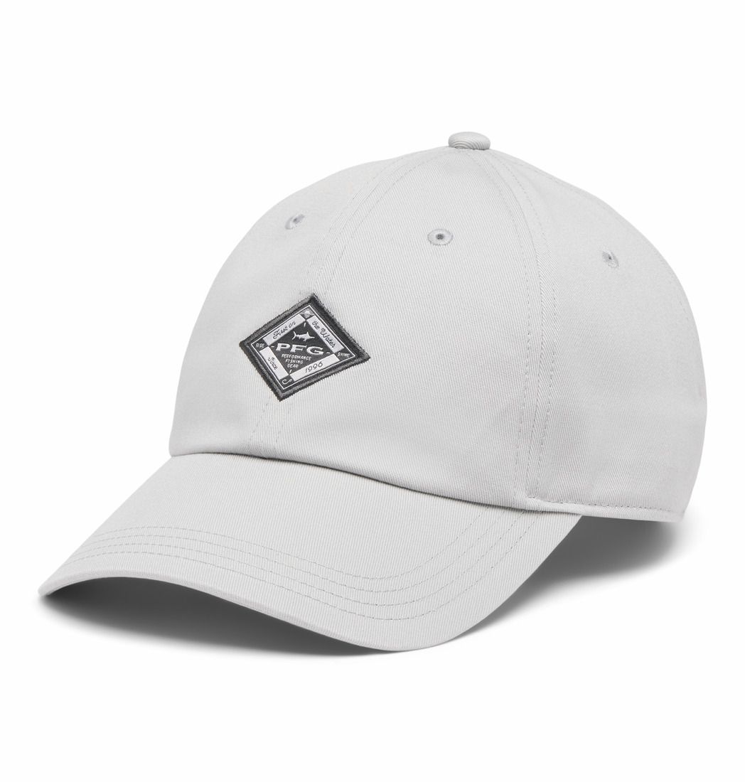 COLUMBIA UNISEX PFG BONEHEAD™ BALL CAP 25, Color: COOL GREY/FOTW 1996, Size: O/S