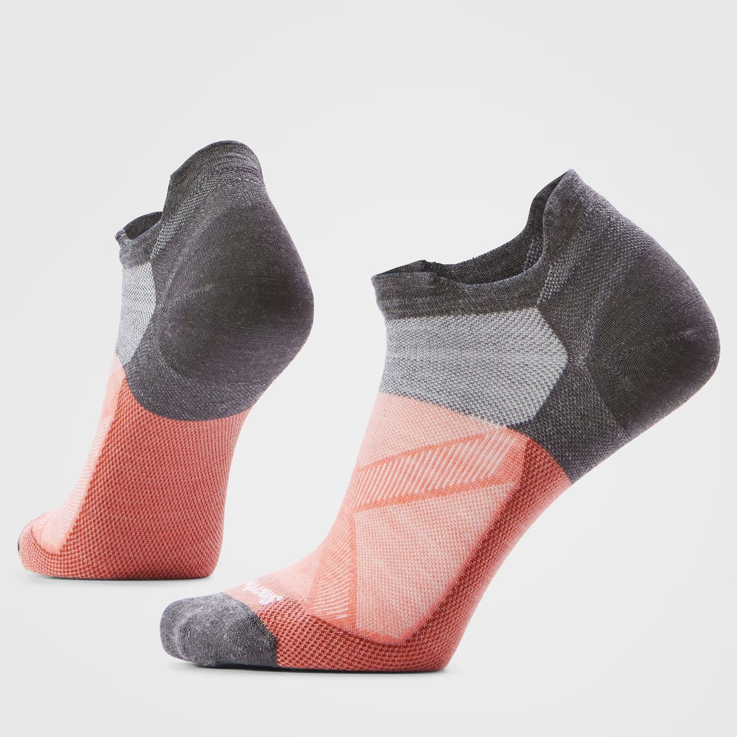 MAIN IMAGE OF SMARTWOOL WOMENS BIKE ZERO CUSHION LOW ANKLE SOCKS IN WILD SALMON MEDIUM WITH ODOR RE…