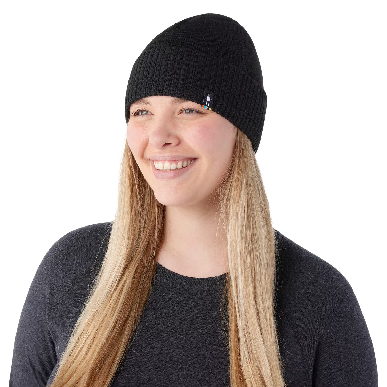 MAIN IMAGE OF SMARTWOOL UNISEX FLEECE LINED WINTER HAT IN BLACK O/S WITH ULTRA-SOFT LINING AND WARM…