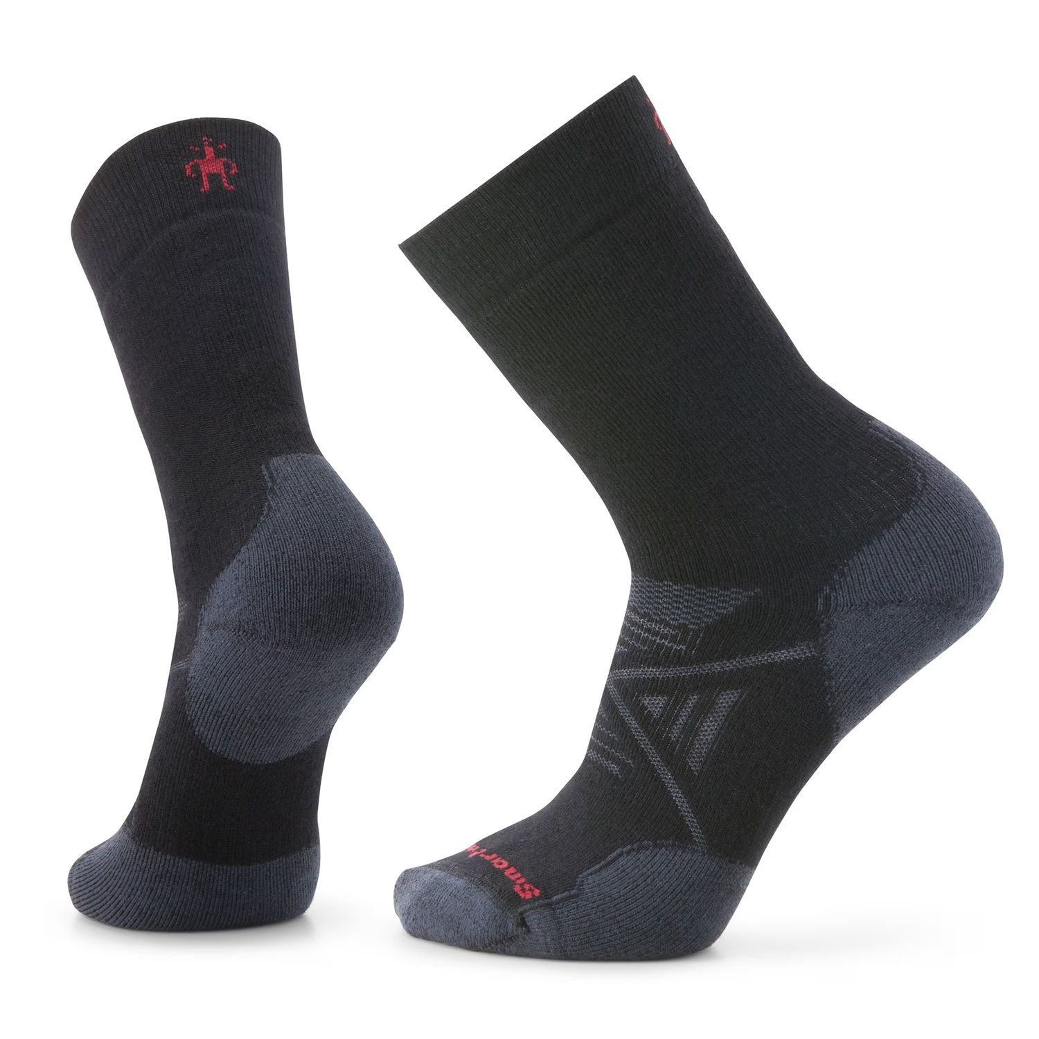 MAIN IMAGE OF SMARTWOOL UNISEX NORDIC FULL CUSHION CREW SOCKS IN BLACK SMALL WITH ENHANCED DURABILI…