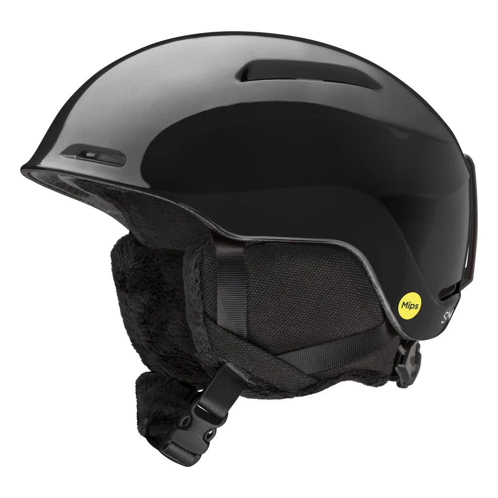 MAIN IMAGE OF SMITH YOUTH GLIDE JR. MIPS HELMET IN BLACK SMALL WITH MICRO-ADJUSTABLE FIT AND MIPS F…