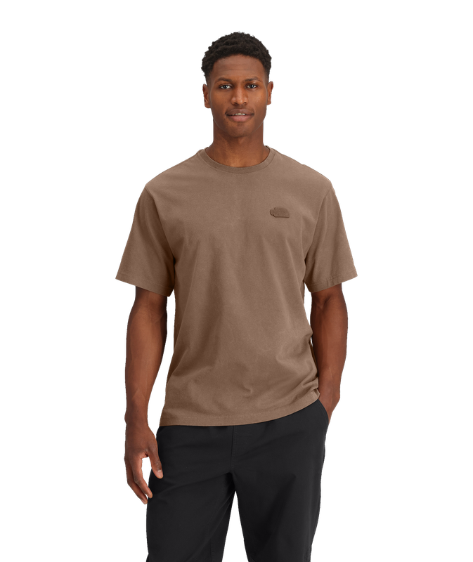 FRONT VIEW OF THE NORTH FACE MENS NATURE RELAXED SHORT SLEEVE SHIRT WITH CASUAL COMFORT