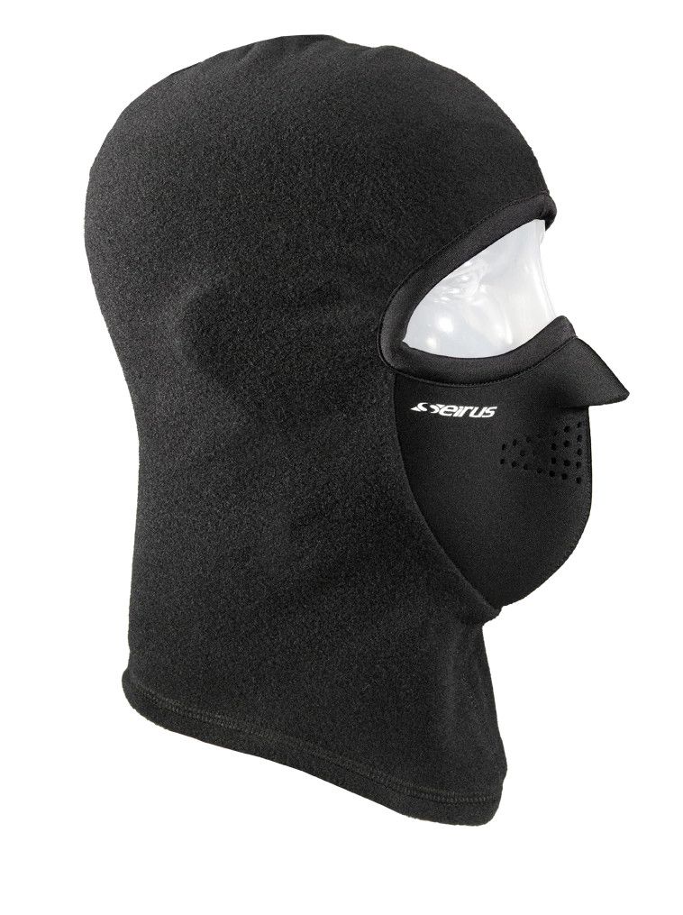 MAIN IMAGE OF SEIRUS UNISEX COMBO CLAVA® BALACLAVA IN BLACK S/M WITH 4-WAY STRETCH AND WARM 200 WT …