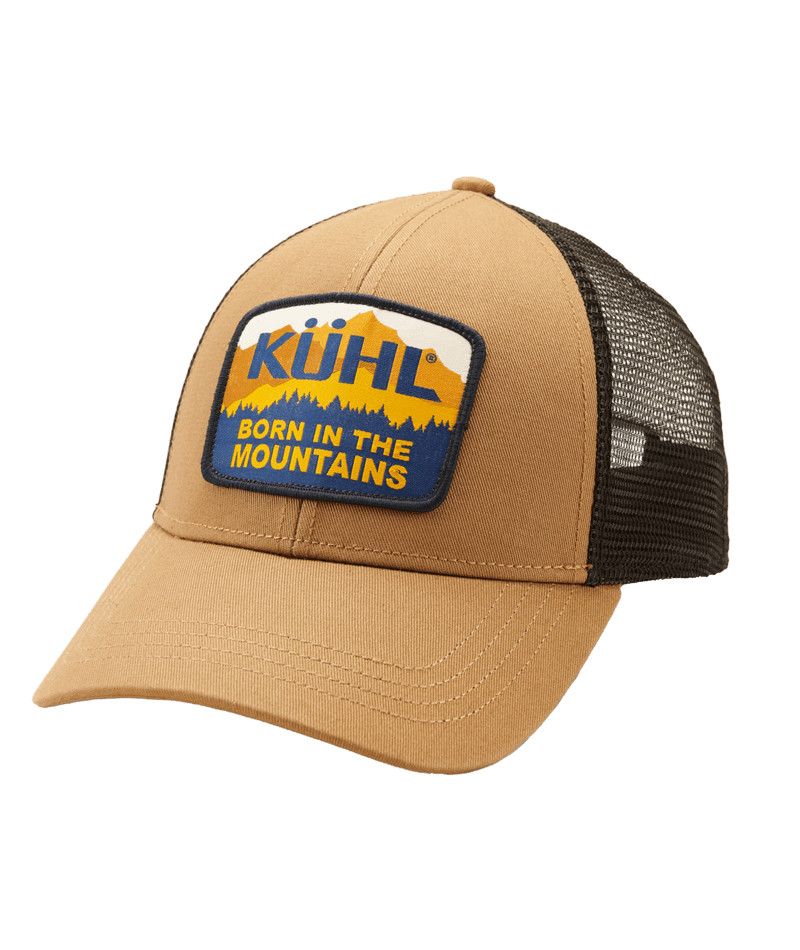 KUHL MENS RIDGE TRUCKER CAP 24, Color: DARK KHAKI, Size: ADJUSTABLE