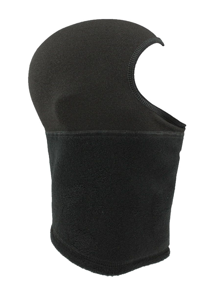 MAIN IMAGE OF SEIRUS UNISEX THICK N THIN™ HEADLINER® BALACLAVA IN BLACK O/S WITH FLEECE NECK FOR AD…