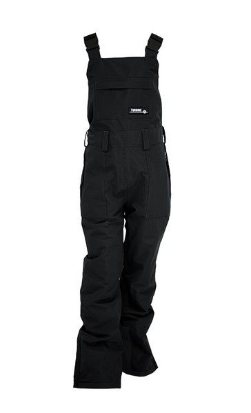 MAIN IMAGE OF TURBINE YOUTH DRIFTER BIB SNOW PANT IN BLACK SMALL REGULAR WITH 80G INSULATION FOR WA…