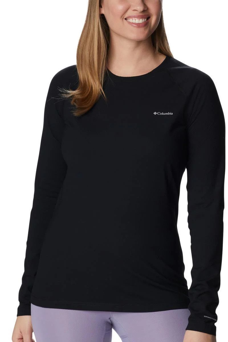 MAIN IMAGE OF COLUMBIA WOMENS OMNI-HEAT INFINITY KNIT CREW BASELAYER TOP IN HEAT INFINITY KNIT/BLAC…