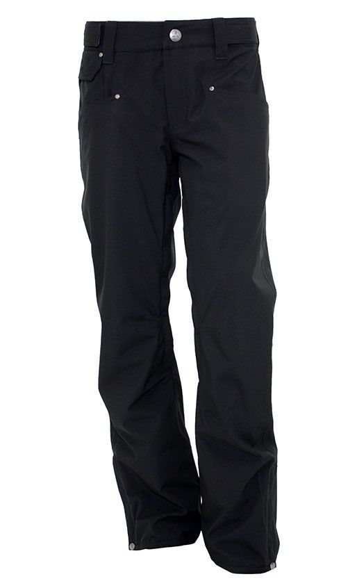 MAIN IMAGE OF TURBINE MENS E2F SNOW PANT IN BLACK SMALL REGULAR WITH INNER-THIGH VENTING FOR BREATH…