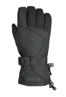 BACK OF HAND VIEW OF SEIRUS MENS HEATWAVE™ GORE-TEX® CORNICE™ GLOVE FEATURES GORE-TEX WATERPROOFING…