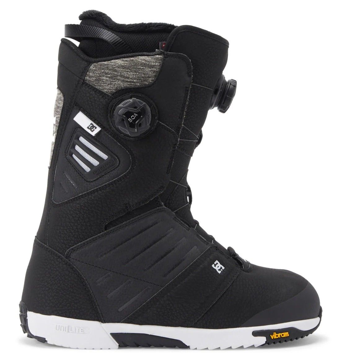 DC MENS JUDGE SNOWBOARD BOOTS 26, Color: BLACK/WHITE, Size: 9