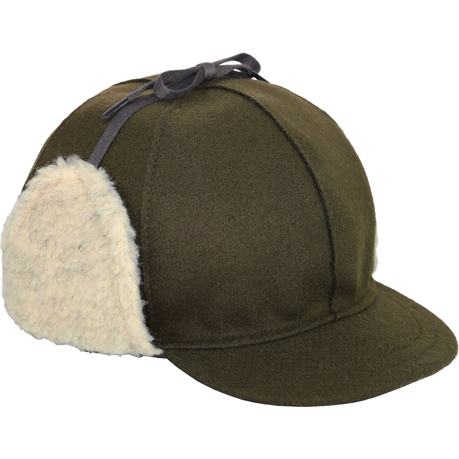 MAIN IMAGE OF STORMY KROMER UNISEX SNOWDRIFT CAP IN OLIVE SMALL WITH SHERPA LINED FOLD-DOWN EARFLAPS