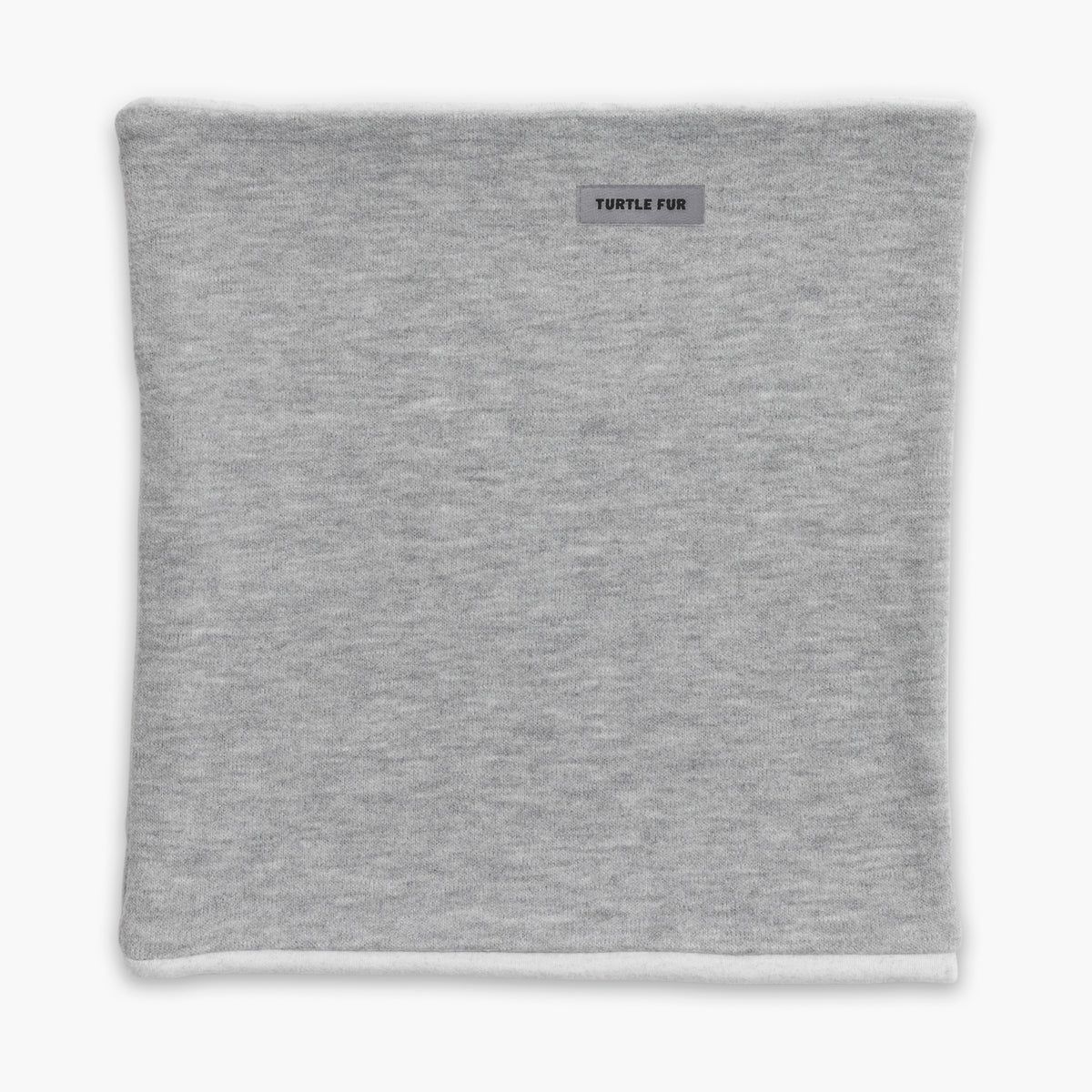 MAIN IMAGE OF TURTLE FUR UNISEX COMFORT LUXE™ DOUBLE-LAYER NECK GAITER IN SILVER O/S WITH SOFT FABR…