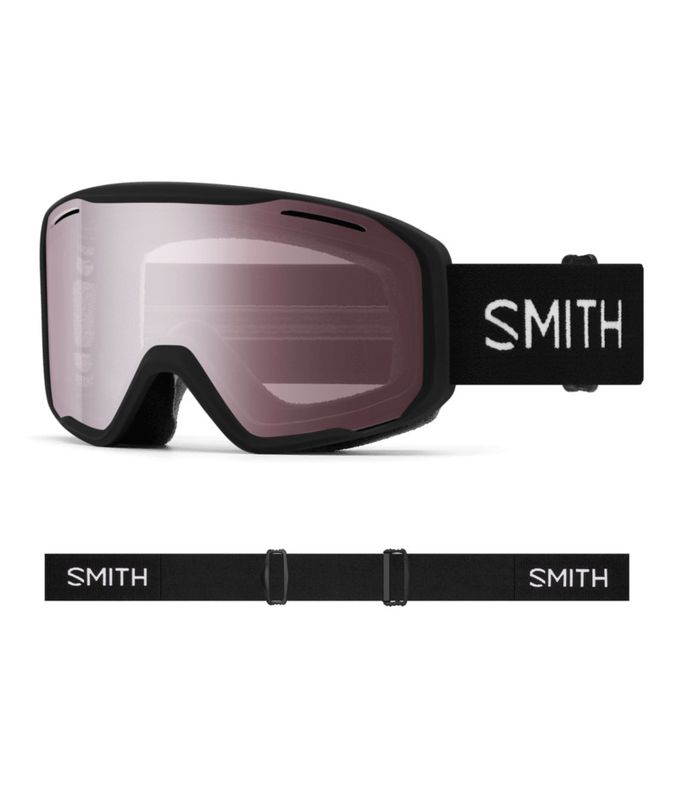 FRONT VIEW OF SMITH UNISEX BLAZER GOGGLES FEATURES WIDE FIELD OF VIEW AND ANTI-FOG INNER LENS FOR F…