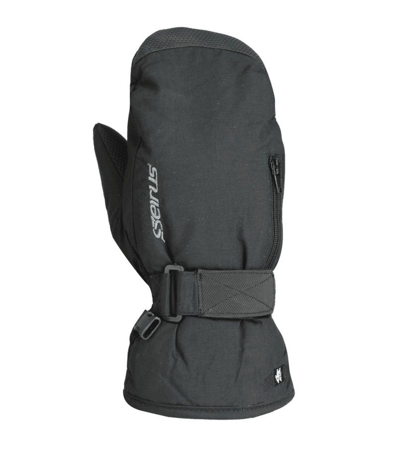 SEIRUS YOUTH HEATWAVE™ JR STASH™ MITTEN 26, Color: BLACK, Size: SMALL