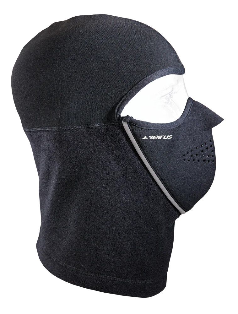 MAIN IMAGE OF SEIRUS UNISEX MAGNEMASK™ COMBO THICK N THIN™ FACE MASK IN BLACK S/M WITH WARM PERFORM…