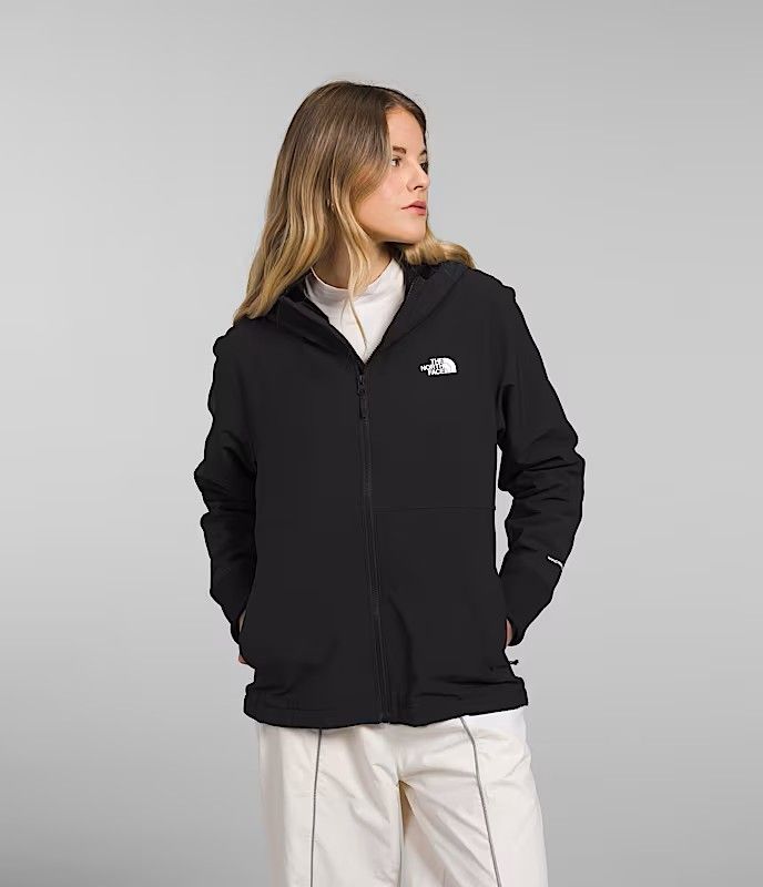 THE NORTH FACE WOMENS SHELBE RASCHEL HOODED SOFTSHELL JACKET, Color: TNF BLACK/NPF, Size: XS